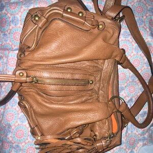 Chic Brown Leather Crossbody Bag